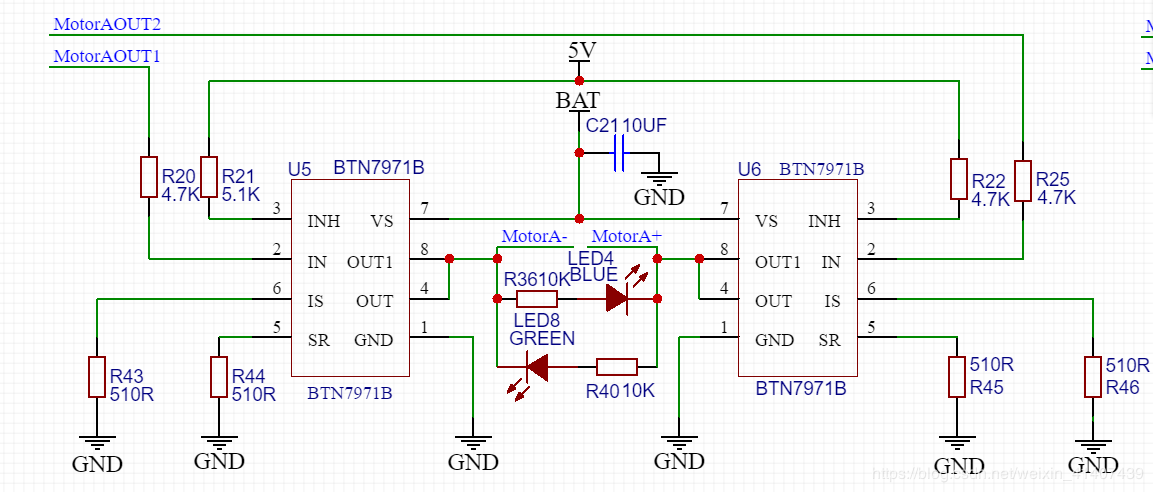 btn7971b驱动能用33v控制吗