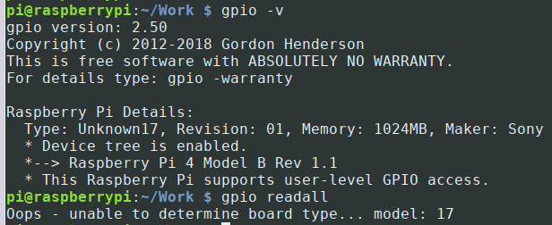  树莓派4B-WiringPi库的安装和使用 (C和Python版)